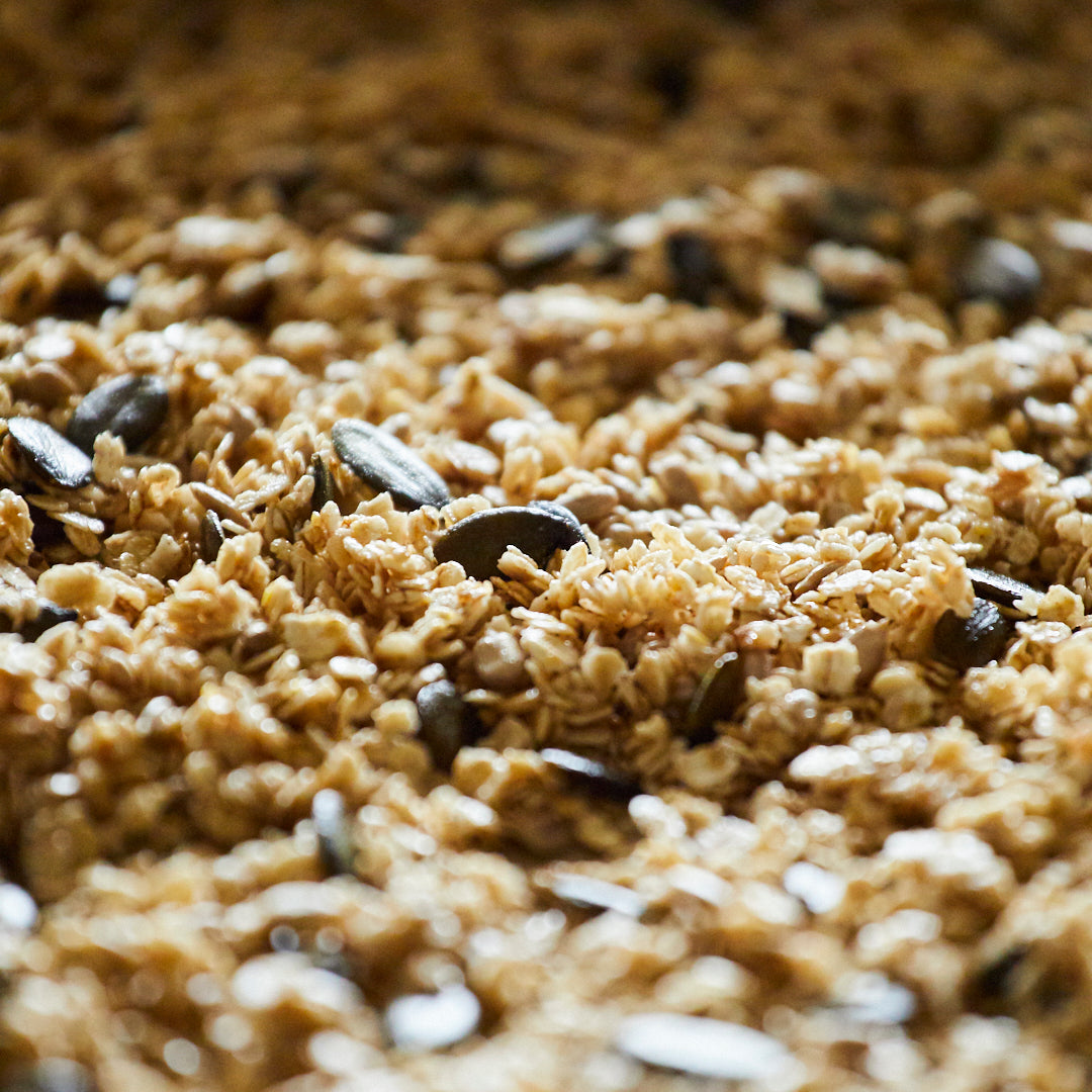 Haferflockenmüsli mit Kürbiskernen